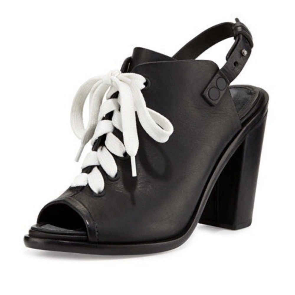 Rag & Bone Trafford lace-up peep-toe booties‎ EU 39.5 US 8.5-9